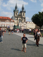 En daar ben ik in Praag